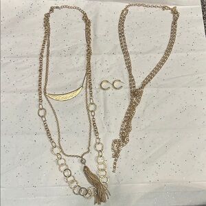 Chico’s Gold Necklace Bundle